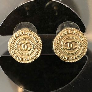 Authentic Chanel post Earings